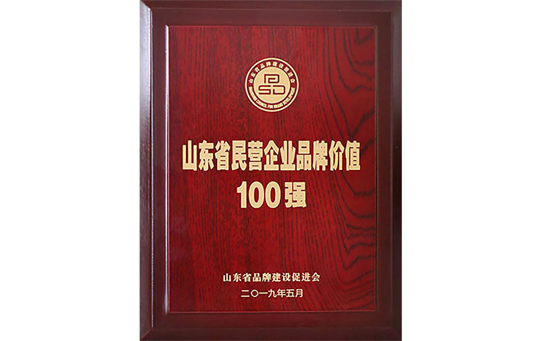 山東省民營企業品牌價值100強